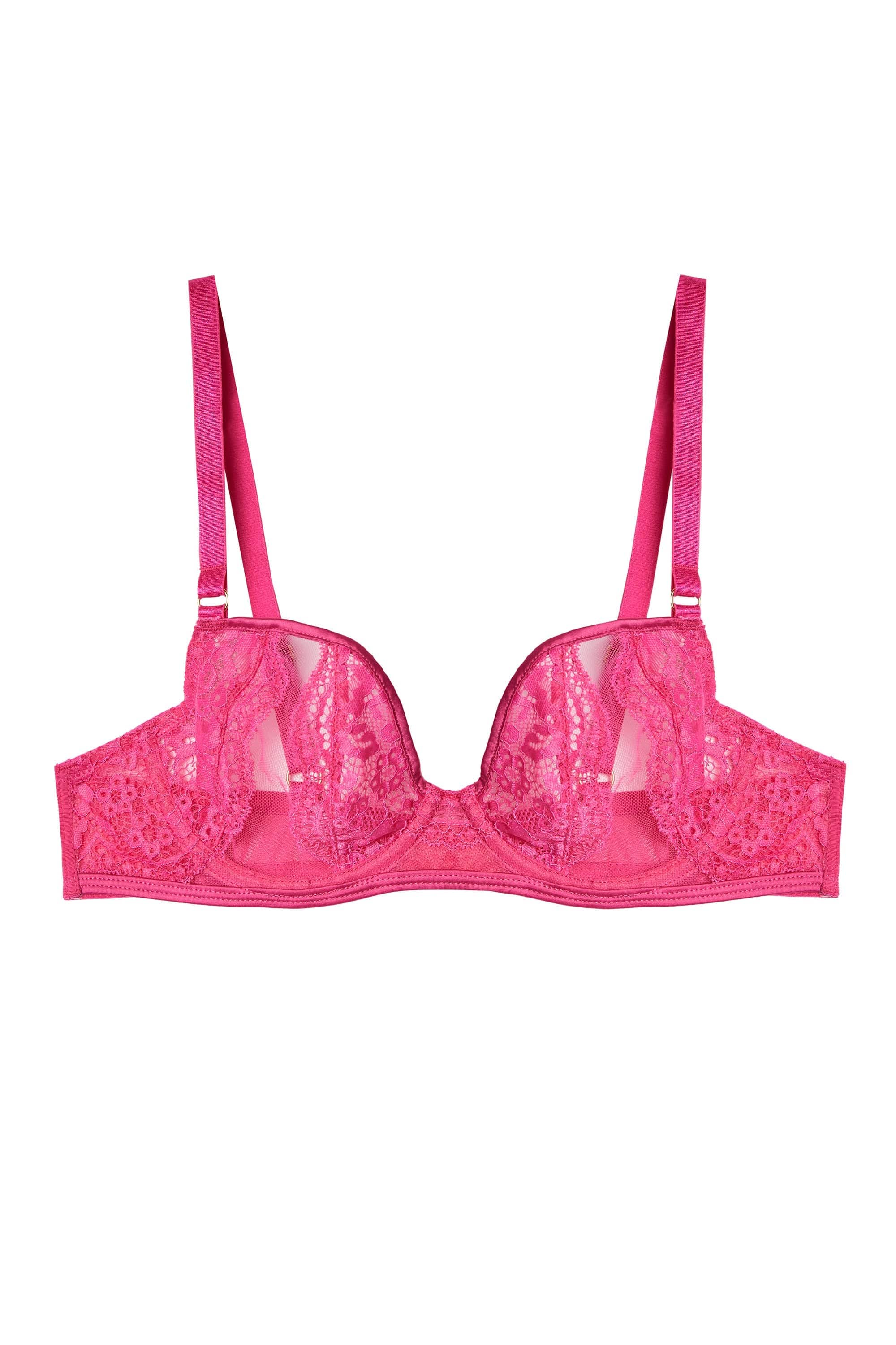 Ophelia Pink Cut Out Lace Bra – Playful Promises