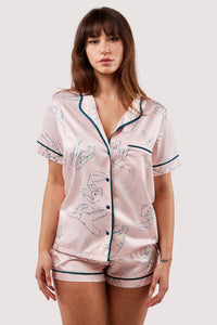 Venus Printed Pyjama Top & Bottom