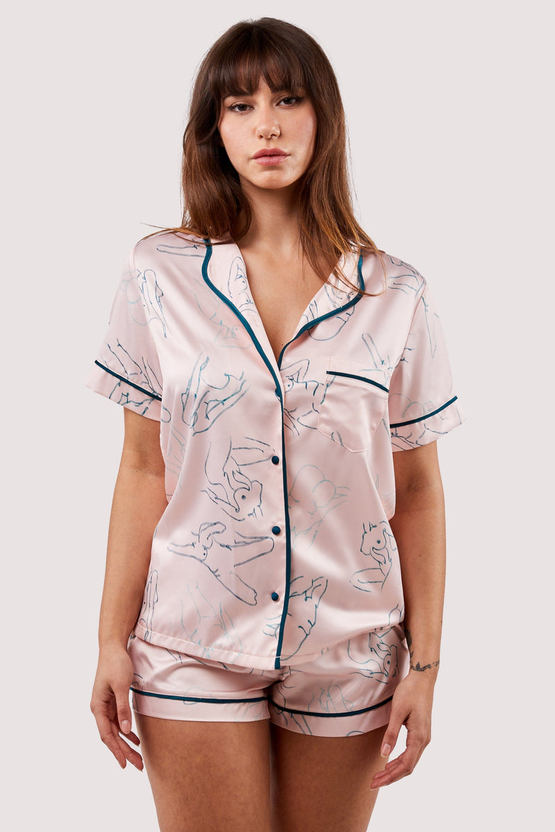 Venus Printed Pyjama Top & Bottom