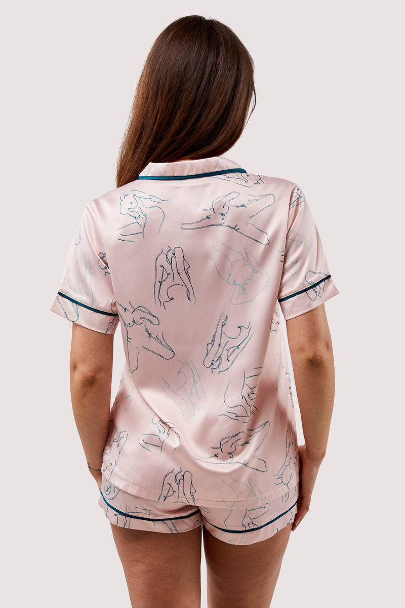 Venus Printed Pyjama Top & Bottom
