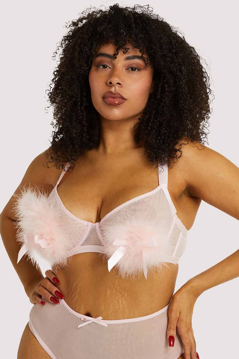 Pink Plus size lingerie