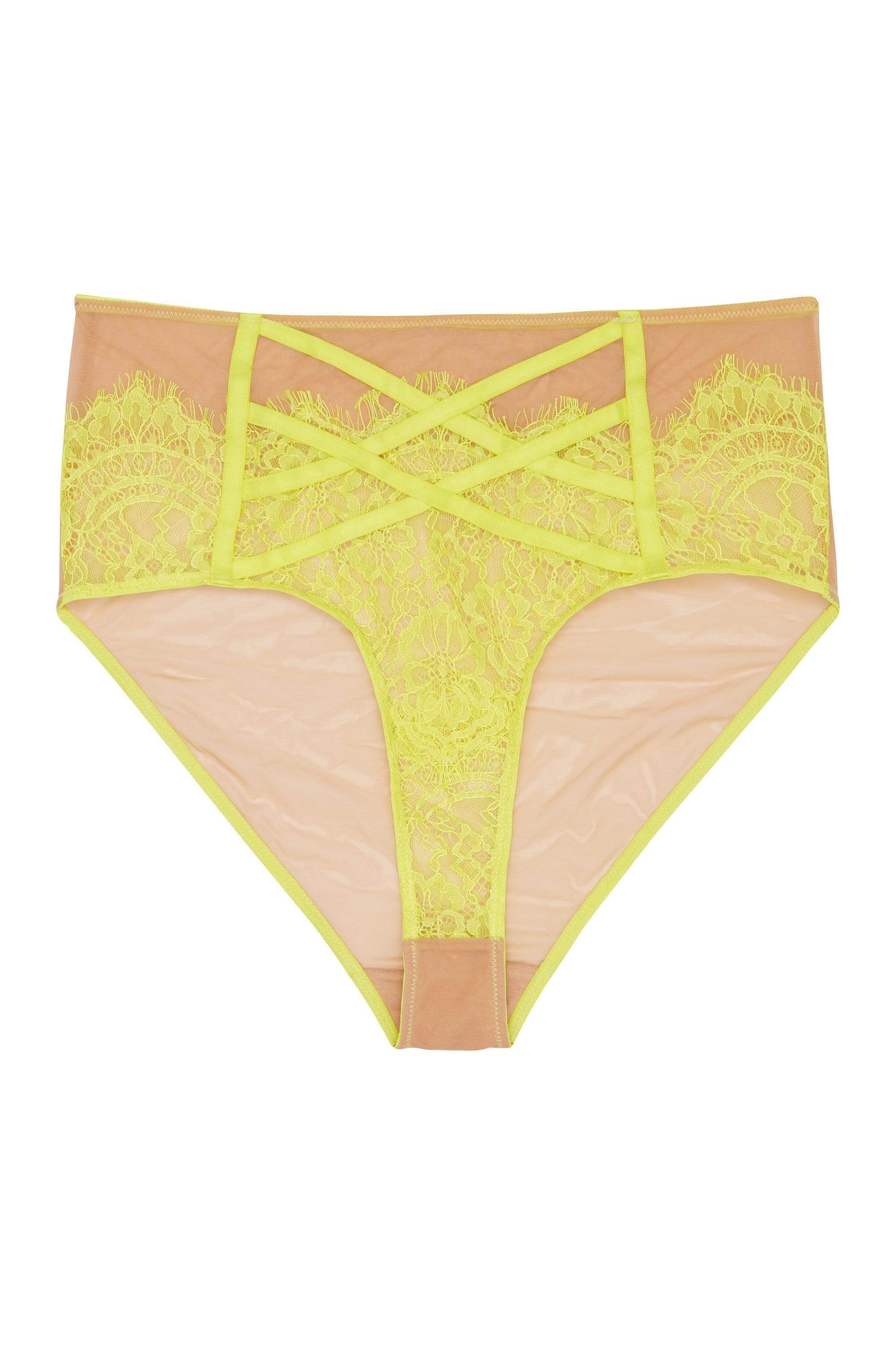 Kinsley Neon Strappy High Waist Brief – Playful Promises
