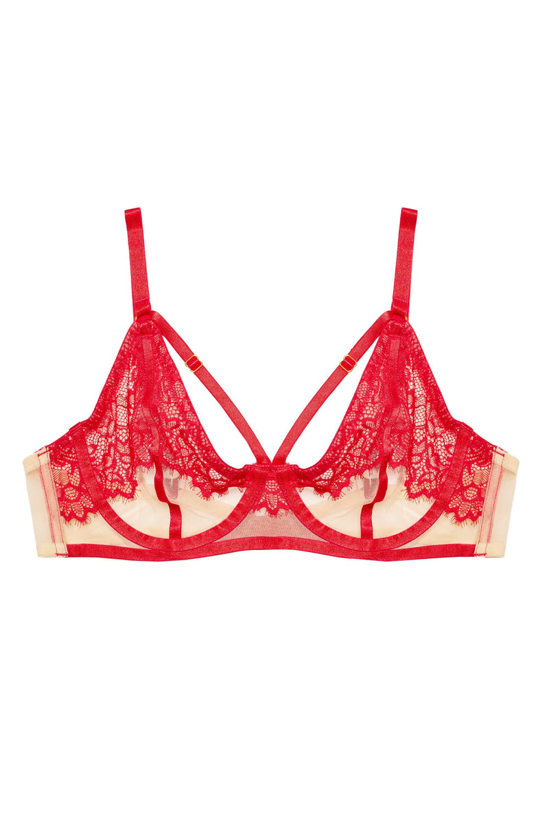 Mya Red Lace bra – Playful Promises