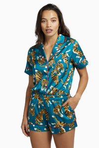 Kilo Brava EXCLUSIVE Teal Tiger Pyjama Set