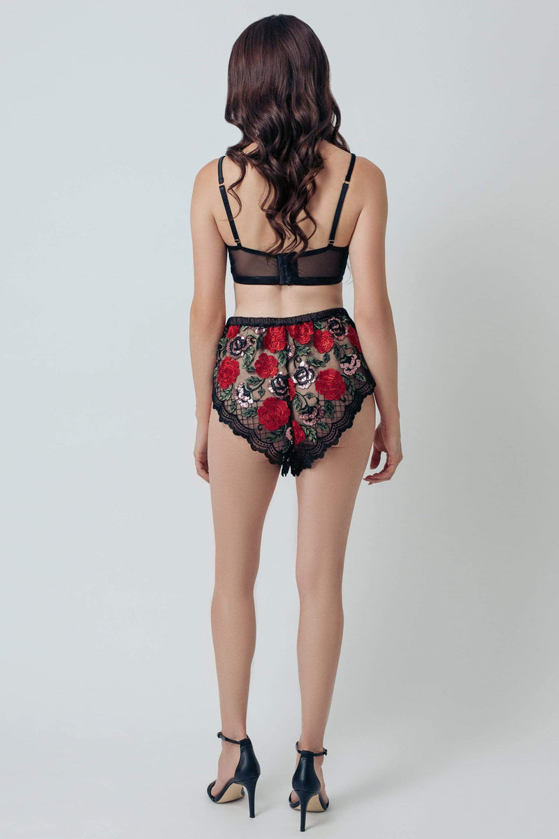 Black Wild Roses Short