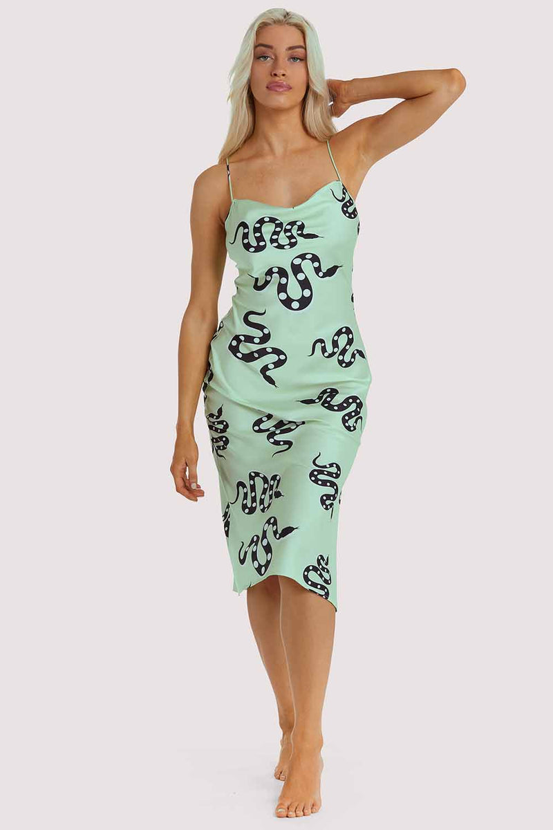 Green Moon Snake Dress