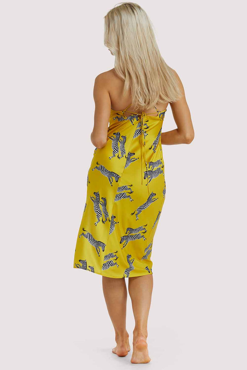 Mustard Zebra Dress
