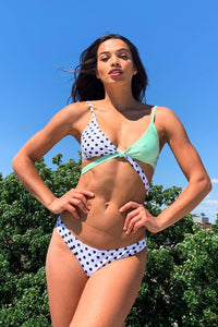 Green and Polka Dot Brazilian Briefs