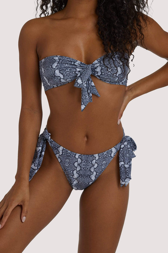 Snake Bow Tie High Leg Brief