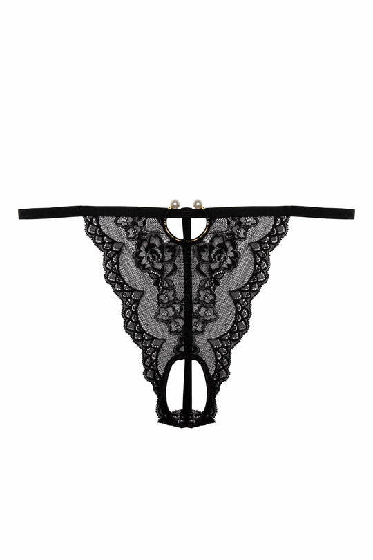 Jack Black Lace Crotchless Thong