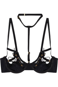 Peek & Beau Inez Lace up Detail Bra