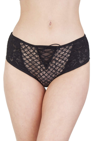 & Toyen Mesh & Lace HW Corset Brief