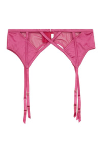 Peek & Beau Dani Magenta Strappy Satin Suspender