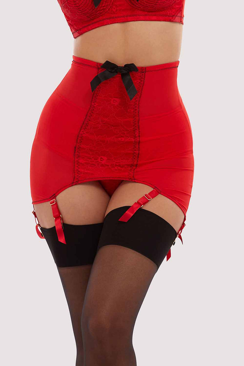 Red Elsie Lace Girdle