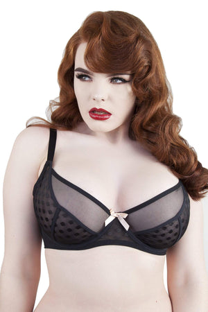 Isa dot mesh Net DD F Bra