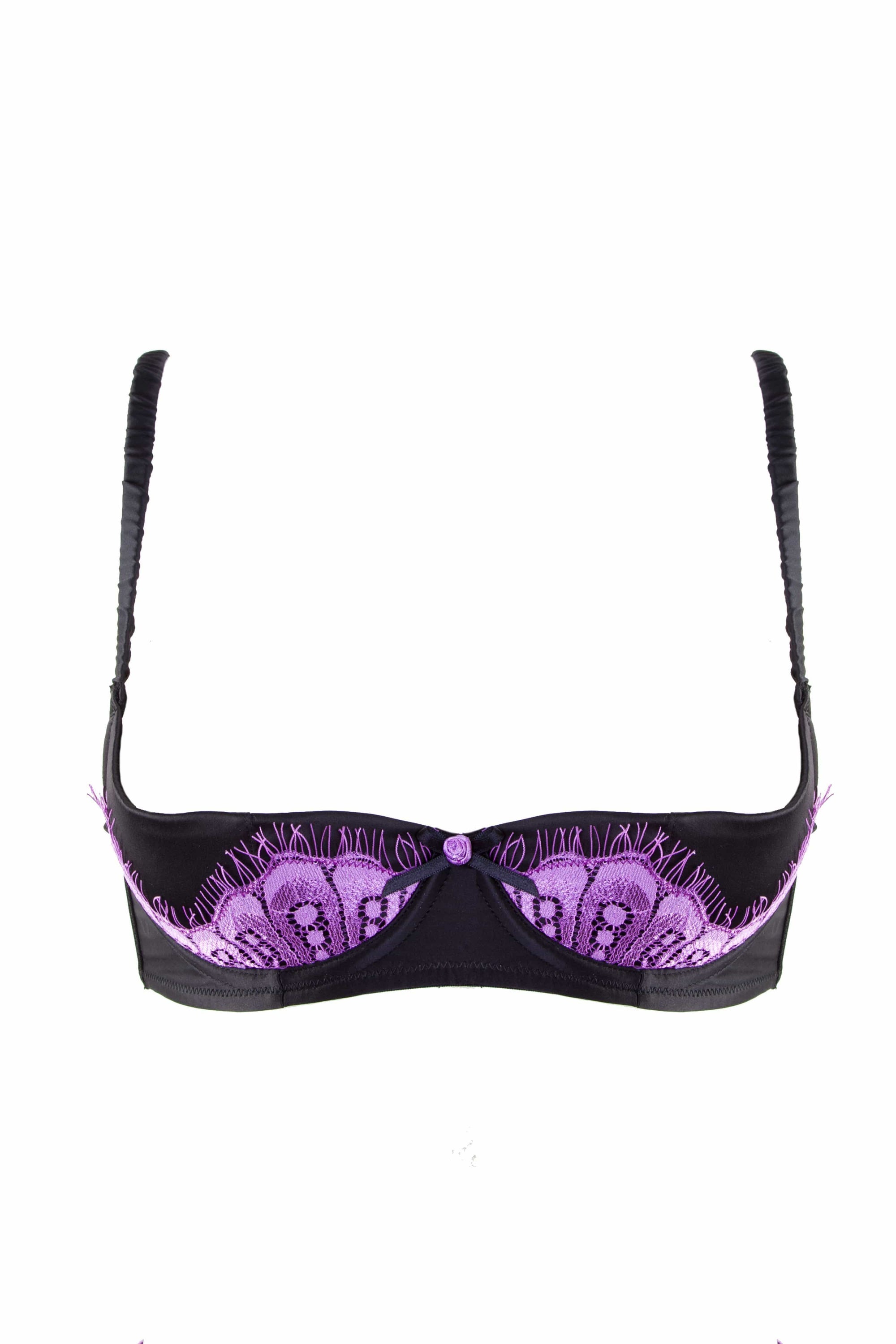 Marlene Lilac 1/4 Cup Bra with Lace DD-G Cups