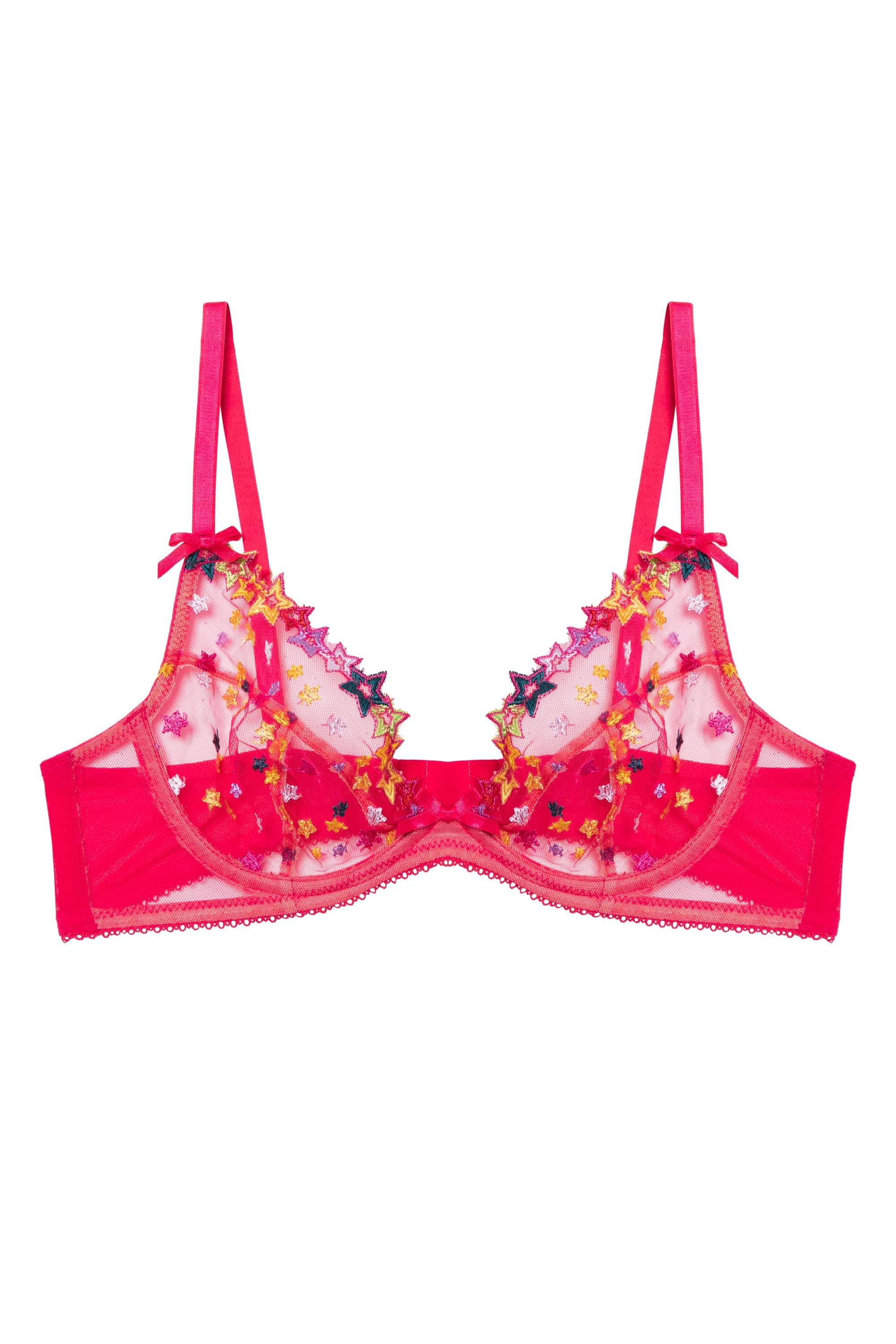 Cupid Plunge Underwired Bra in Pink