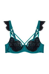 Anneliese Teal Balcony Bra