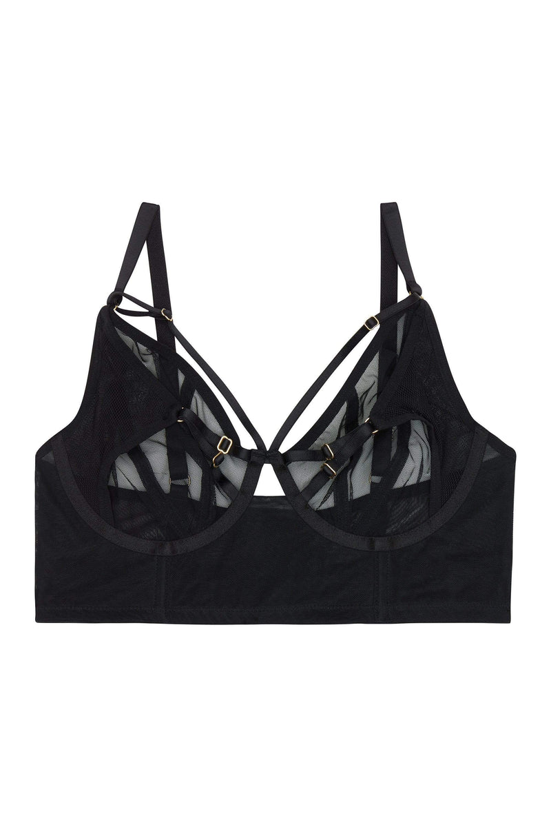 Eddie Black Crossover Wrap Bra – Playful Promises