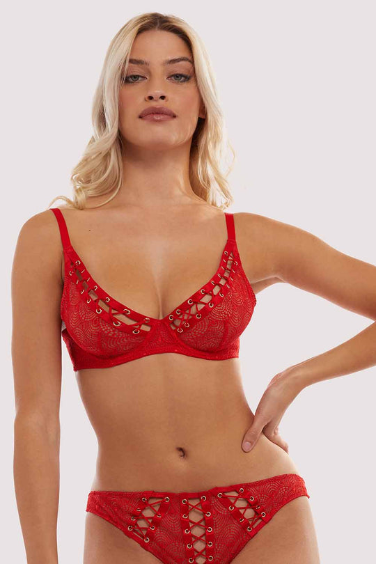 Florence Red High Apex Bra