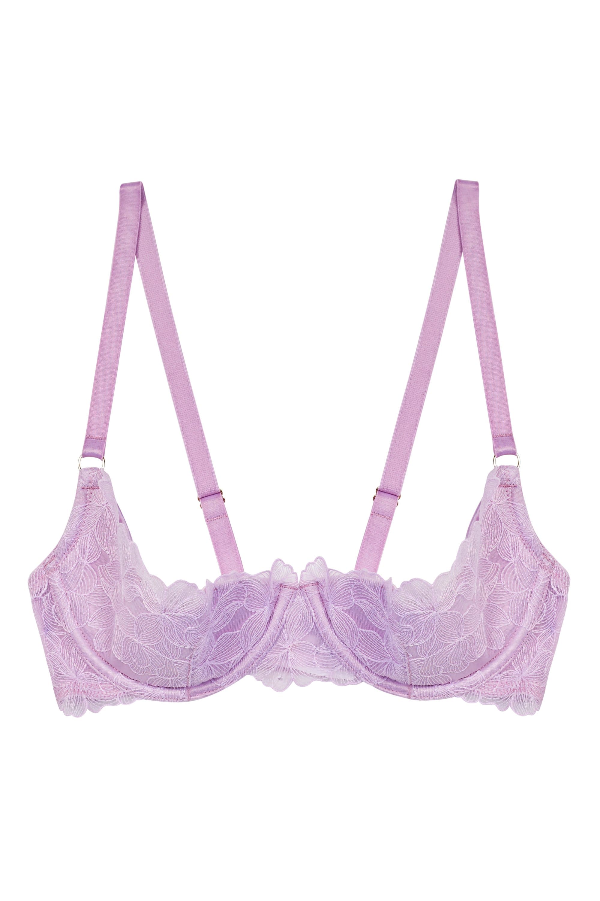 Lila Lilac Quarter Cup Bra – Playful Promises