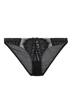 Aida Eyelash Lace Mesh Brief