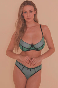 Kendra Emerald Scalloped Brief