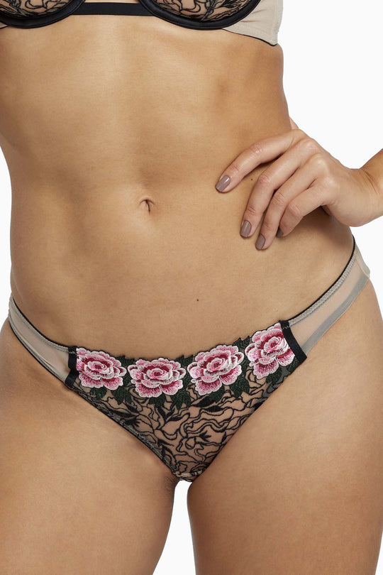Katy Rose Embroidered Brazilian Brief