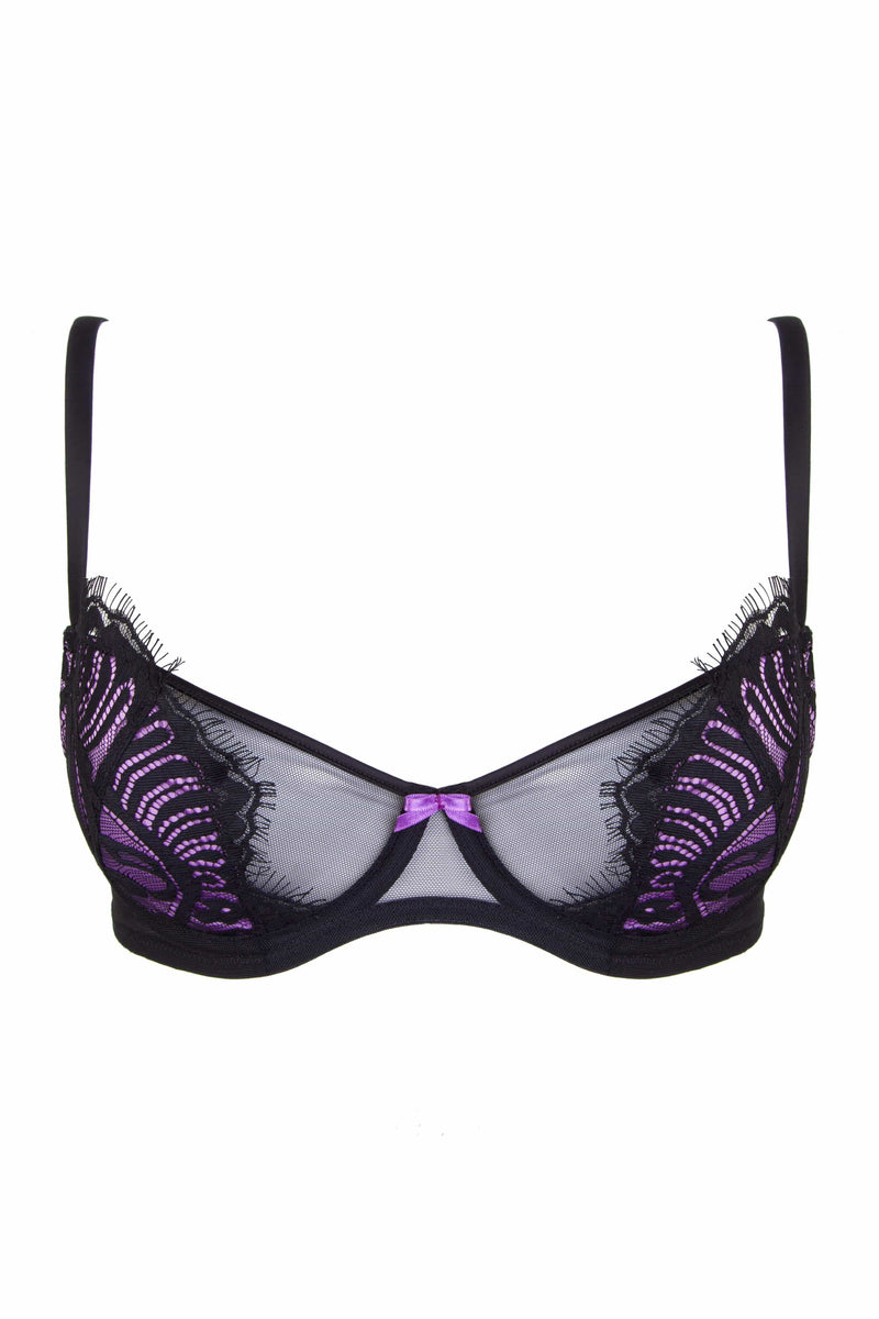 Candy Ultra Violet/Black Bra A-D Cups