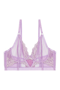 Fenella Lace and Net Longline Bra