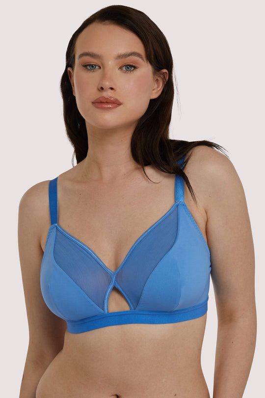 Get Up And Chill Bralette Denim Blue