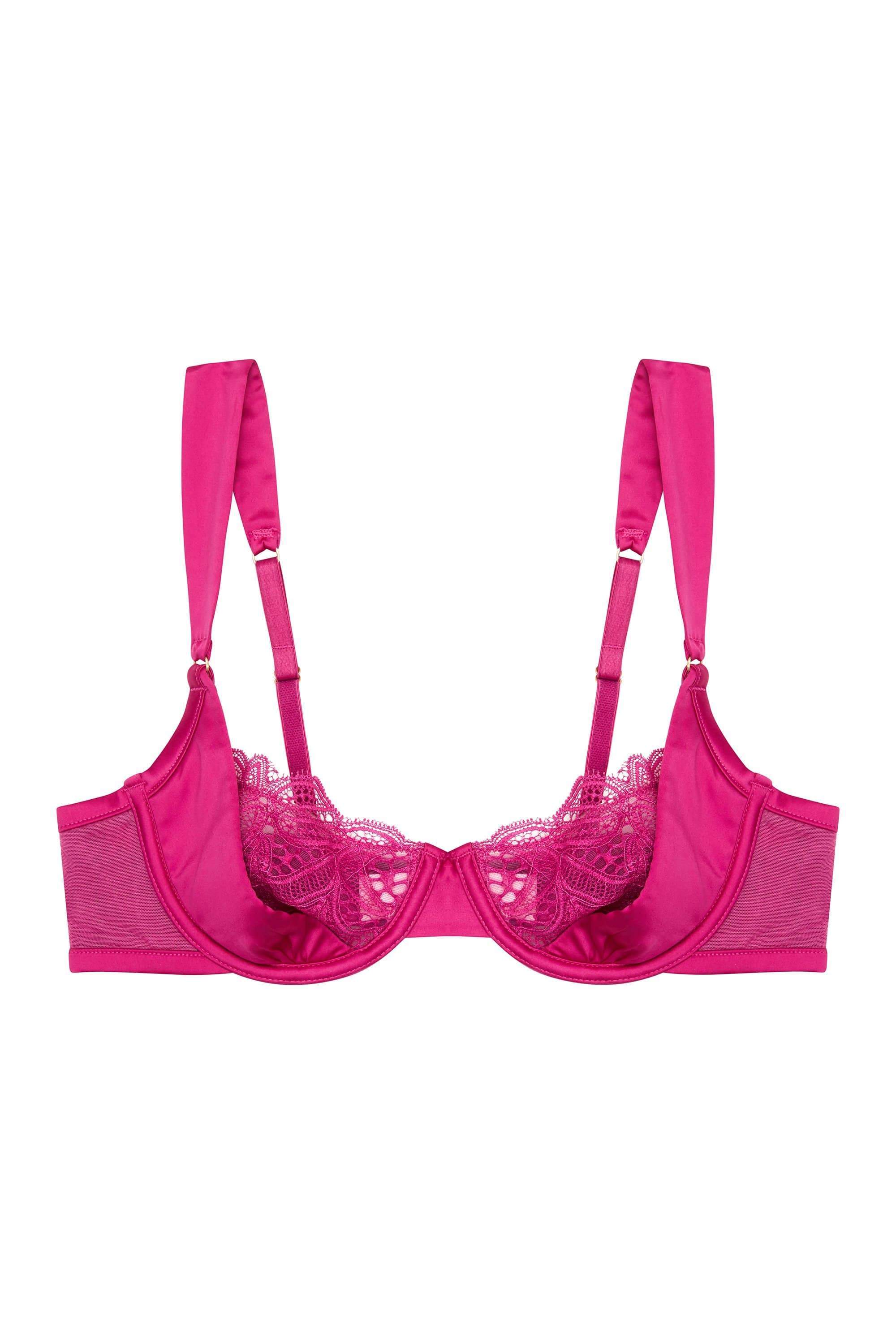 Arabella Fuller Bust Satin gathered cup bra