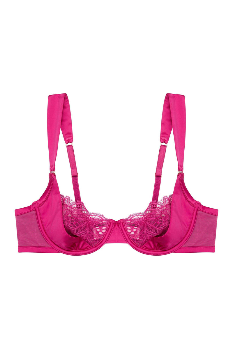 Arabella Fuller Bust Satin gathered cup bra