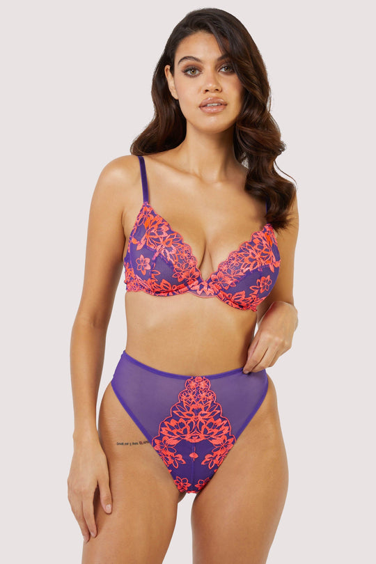 Ada Purple and Neon Pink Blossom Set