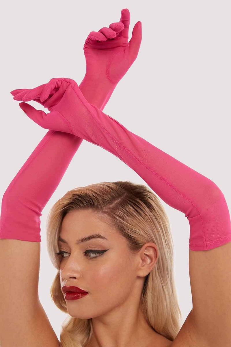 Hot Pink Gloves Playful Promises