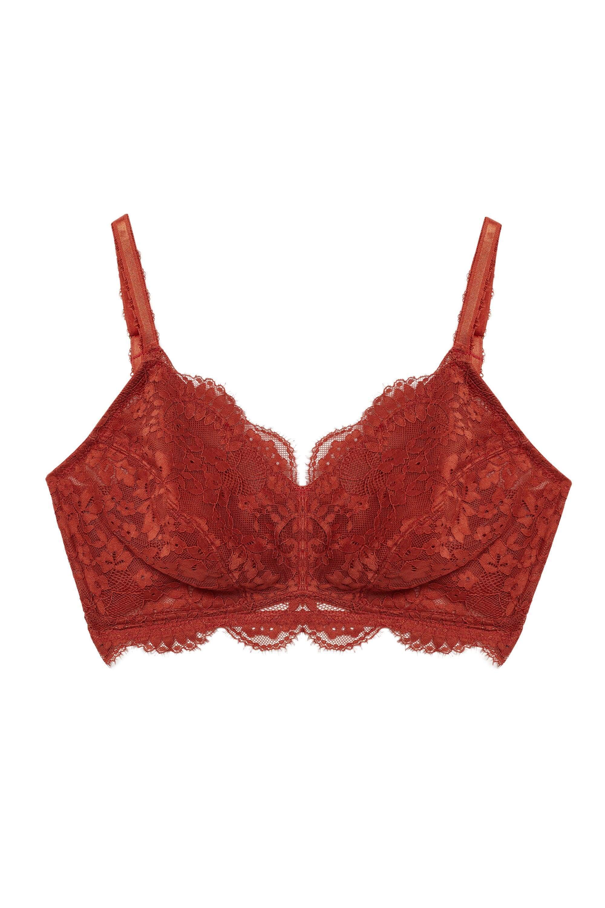 45% OFF on Vermilion Printed Padded Bra With Free Transparent