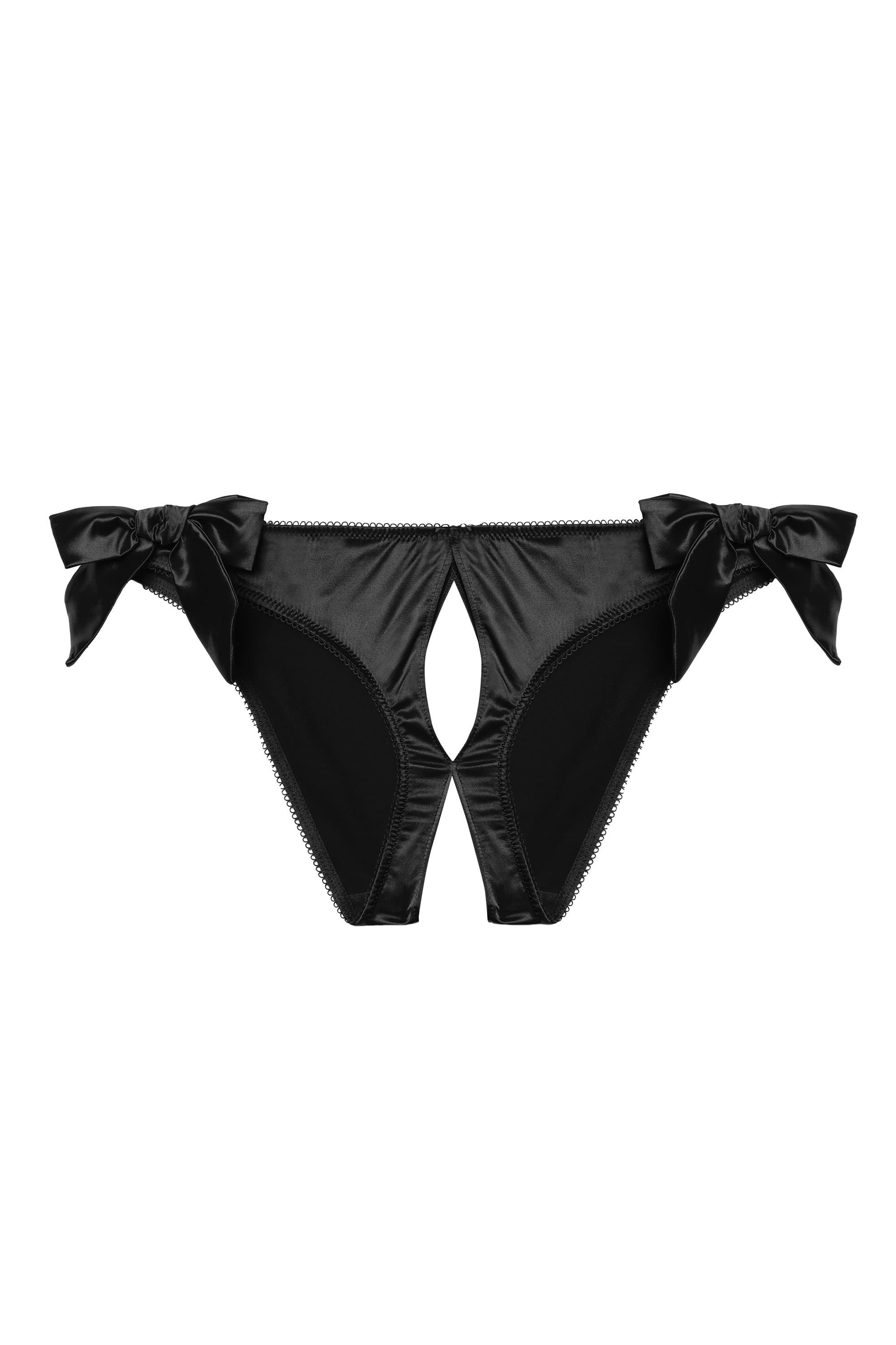 x Yva Black Bow Ouvert Brief – Playful Promises