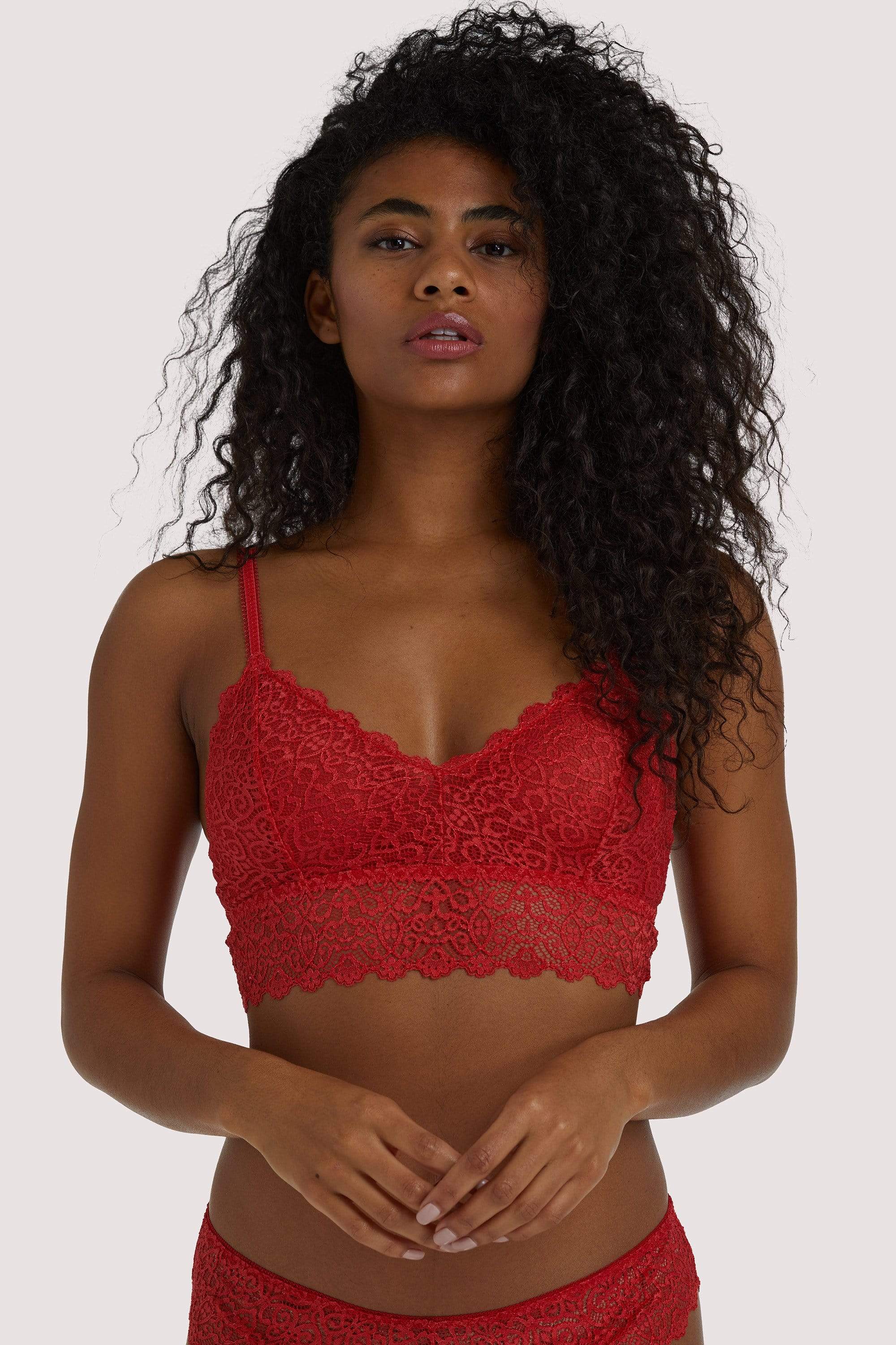 Ariana Steel Grey Everyday Lace Bralette – Playful Promises USA