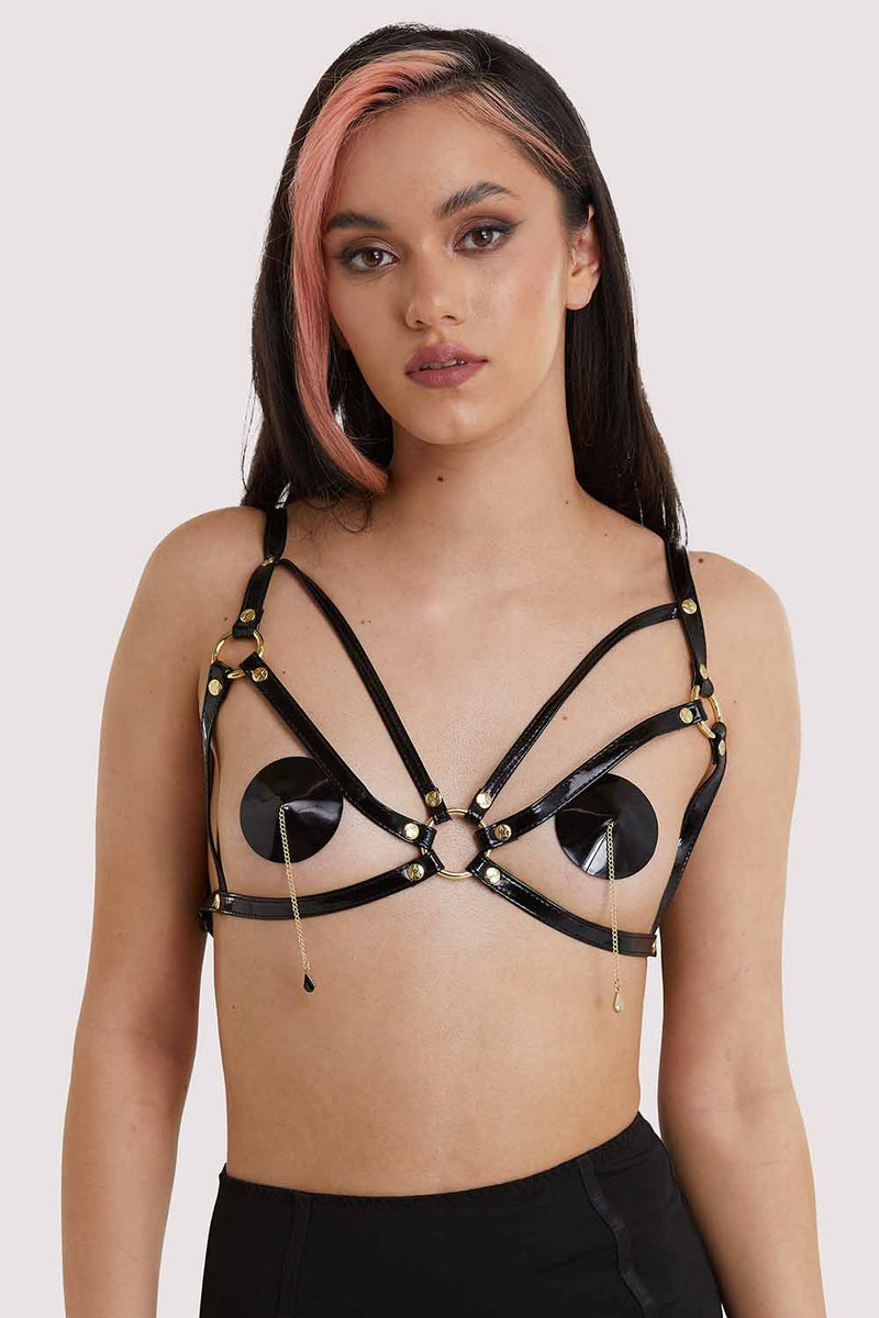 Open Harness Bra Black