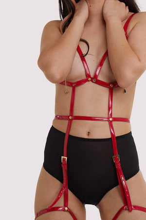 Open Harness Bra Leg Cuffs
