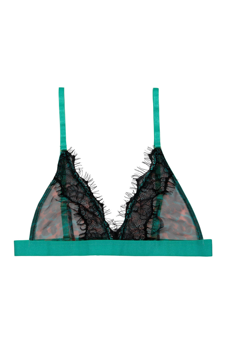 Harlow Leopard Multi Triangle Bralette