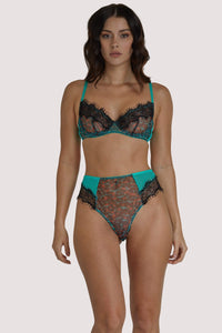 Harlow Leopard Plunge Bra