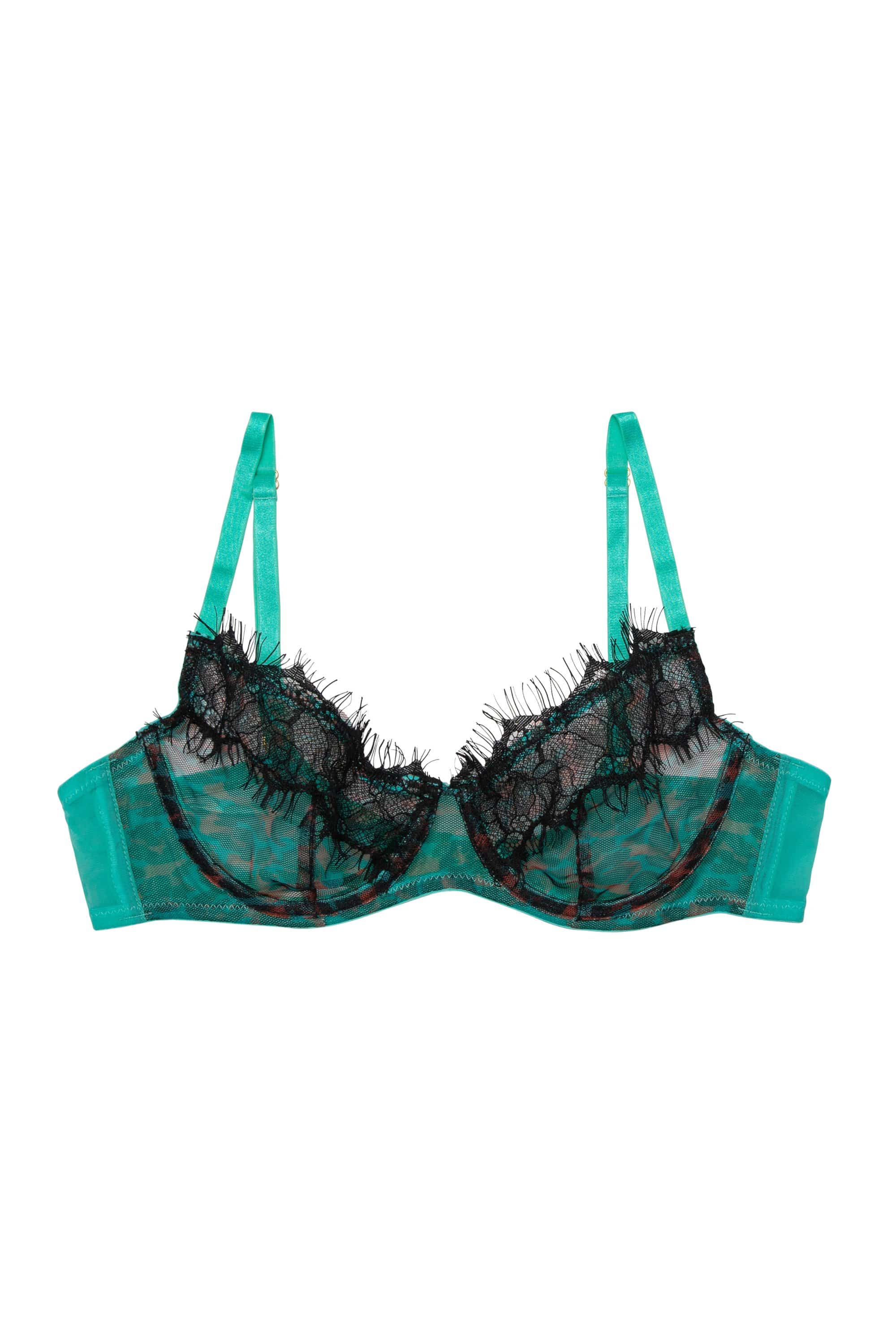 Harlow Leopard Plunge Bra