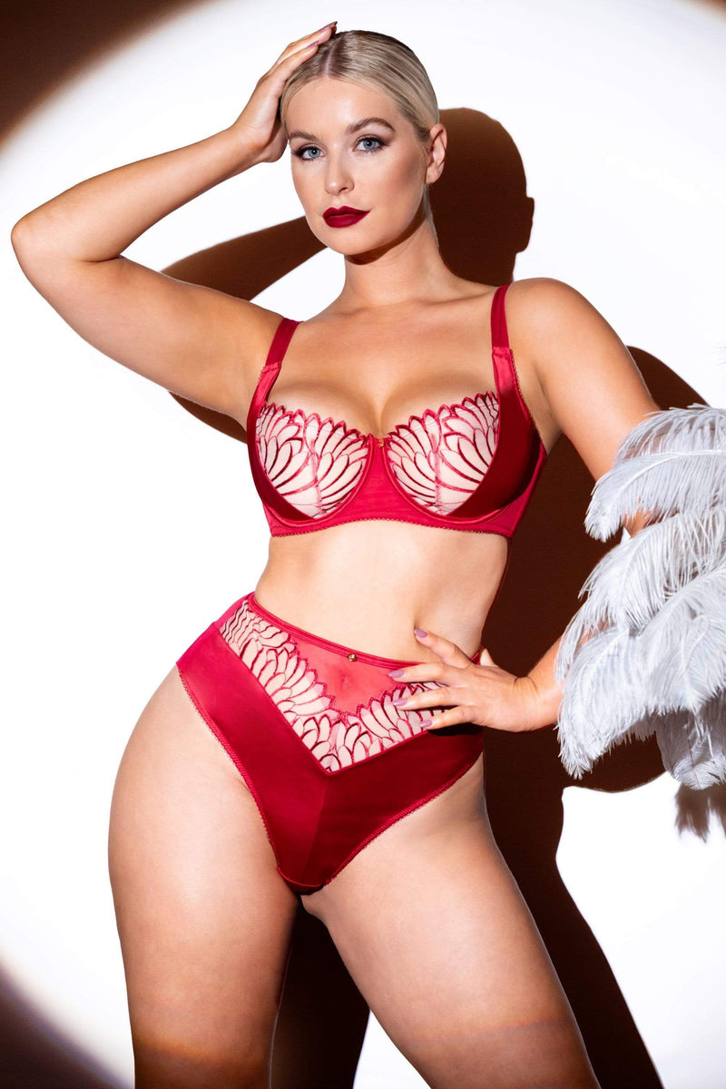 Scantilly Fallen Angel Red Balcony Bra – Playful Promises