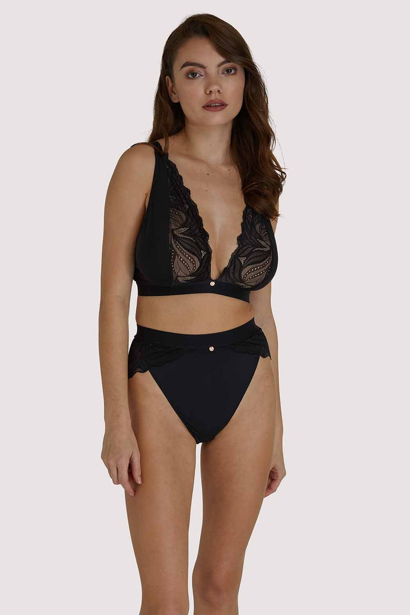 Scantilly Indulgence Black High Waist Brief – Playful Promises