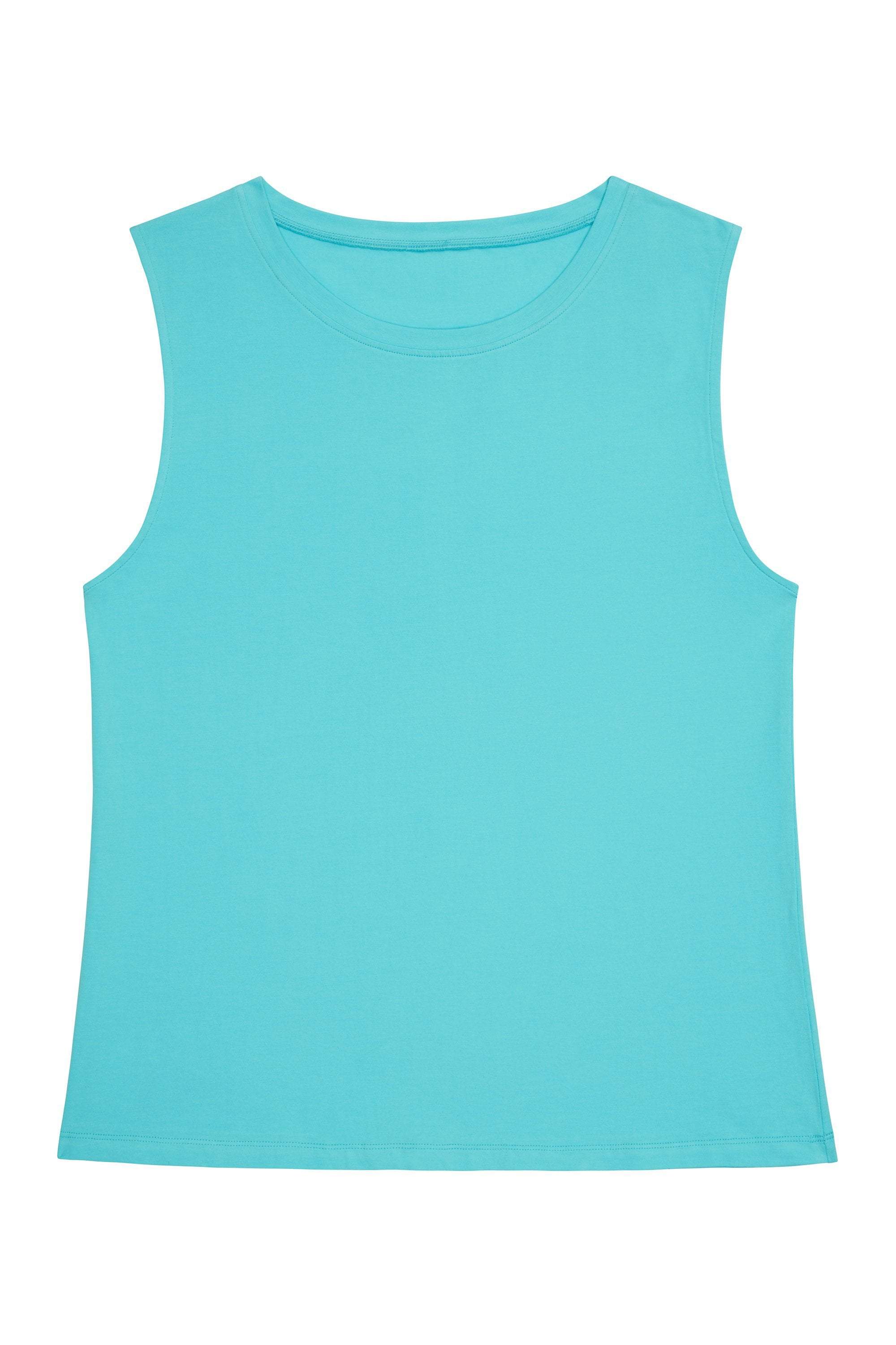blue gym vest