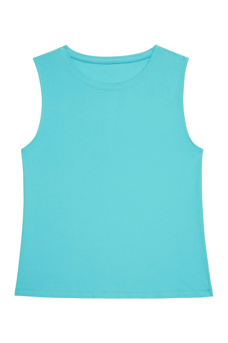 blue gym vest