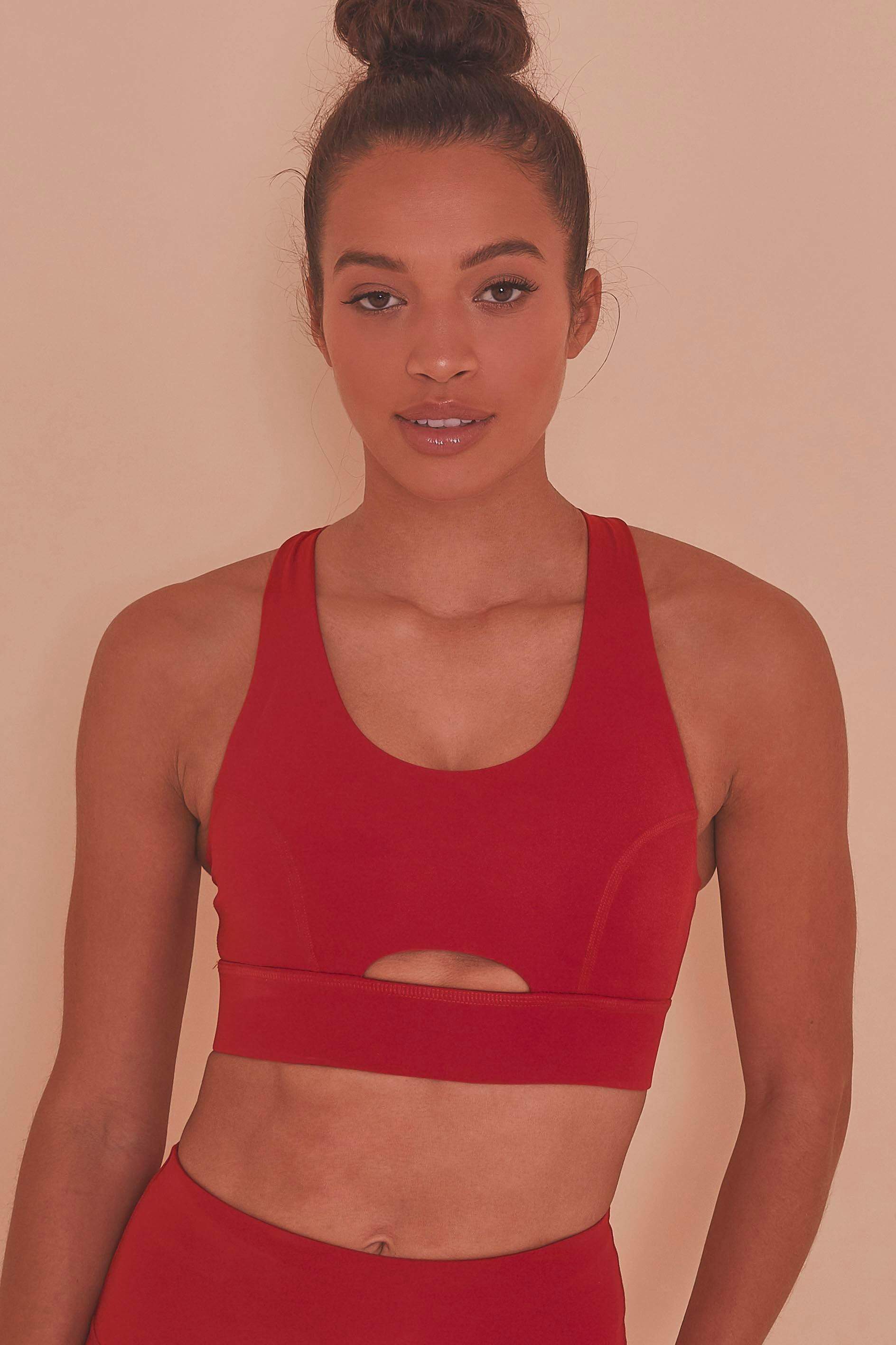 Red Sports Bra