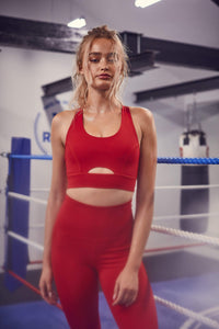 Eco Friendly Red Sports Bra