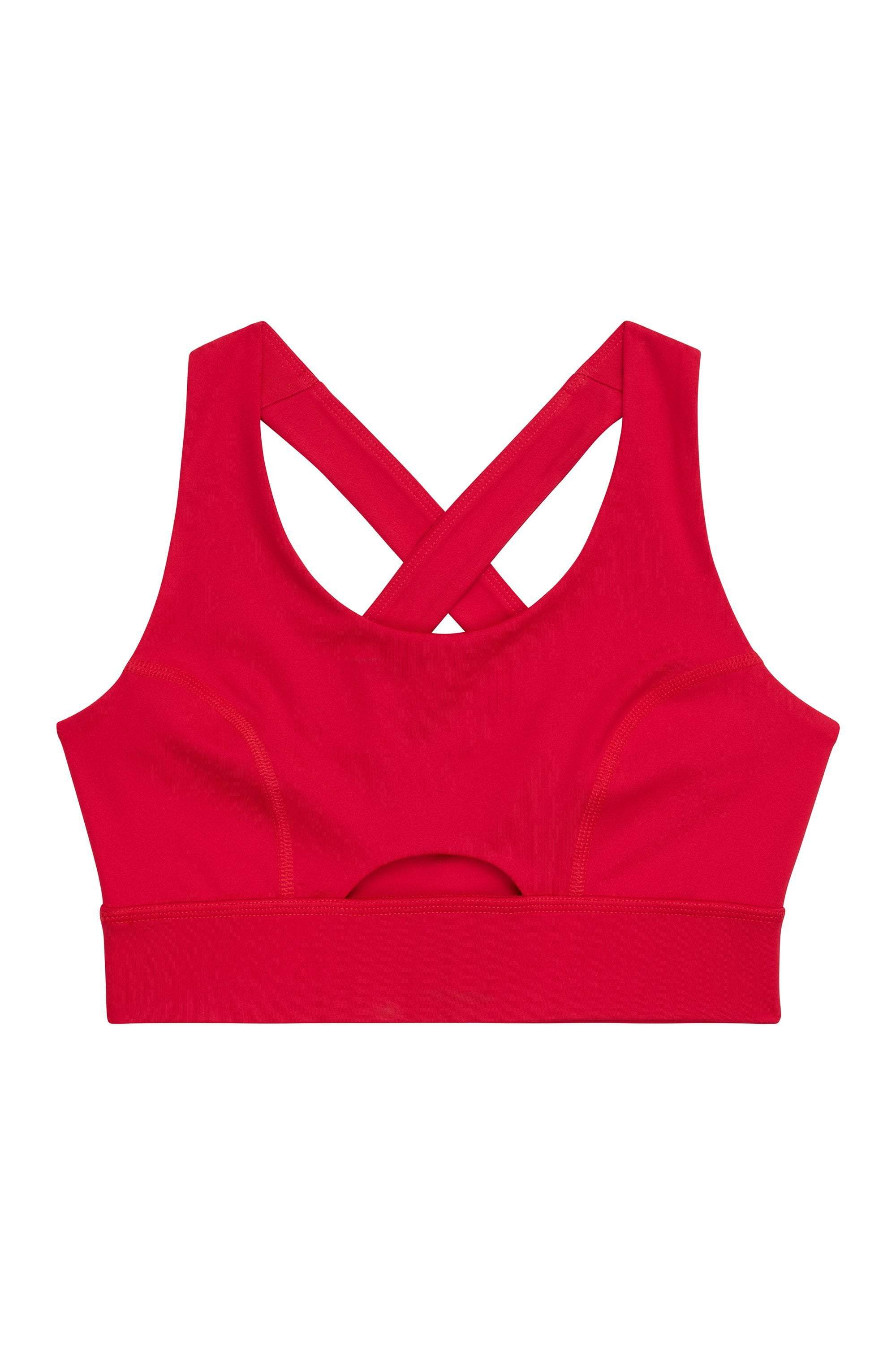 Wolf & Whistle Cross Back Bra Red Curve